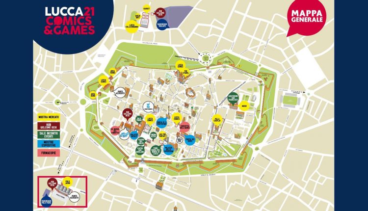 Mappa lucca comics